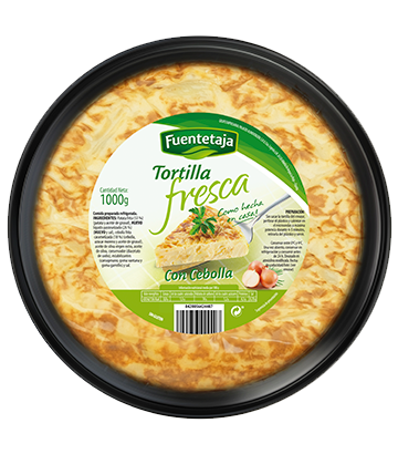 Tortilla pasteurizada con cebolla 1000 gr