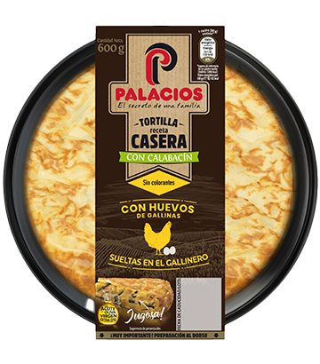 Tortilla receta casera palacios con calabacn 600gr